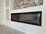 Elektrische sfeerhaard met verwarming, Huis en Inrichting, Haarden, Ophalen, Zo goed als nieuw, Inbouwhaard, Elektrische haard