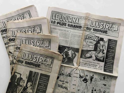 Deligne : Le journal illustré 1 à 5 format géant 88 x 62 cm, Boeken, Stripverhalen, Gelezen, Complete serie of reeks, Ophalen
