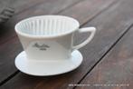 Retro vintage oude filter Melitta wit porselein, Ophalen of Verzenden