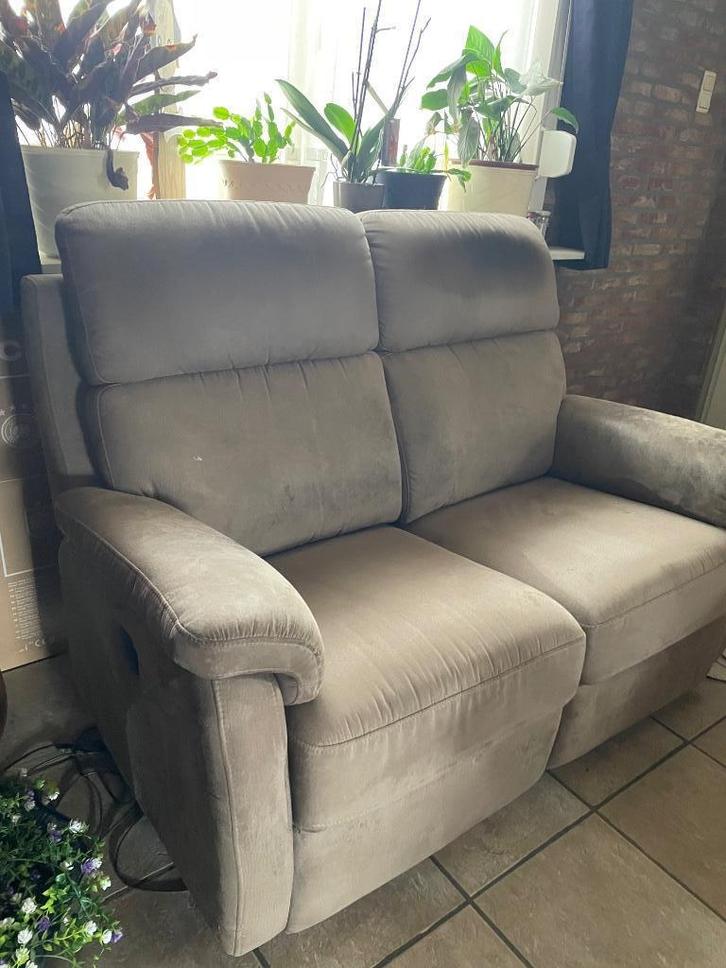 Twee-zit met elektrische relaxen, Huis en Inrichting, Zetels | Zetels, Gebruikt, Ophalen