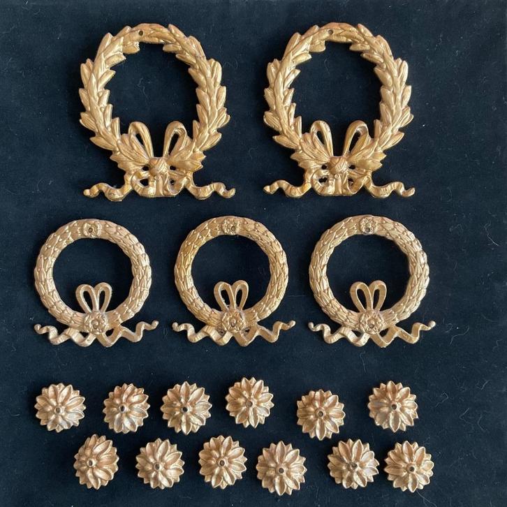 Sier-ornamenten massief, Antiek en Kunst, Antiek | Brons en Koper, Ophalen