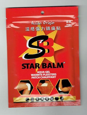 Star Balm warmtepleisters 4 stuks 8x12 cm (Varia-044)