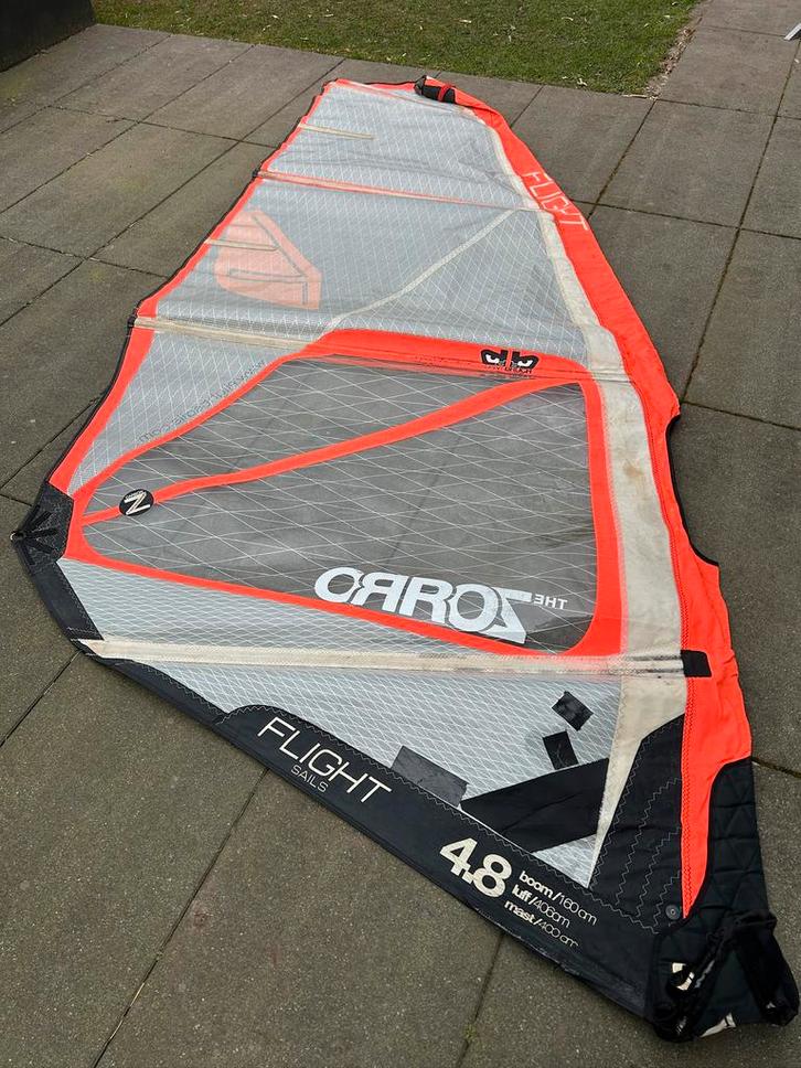 Set Flight Sails 4.8 -4.4- 4.0-3.6 Gaastra Manic 3.3, Watersport en Boten, Windsurfen, Ophalen