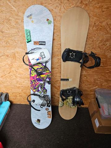 Snowboards te koop prijs zie omschrijving beschikbaar voor biedingen