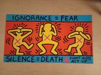 Keith Haring, Ignorance = Fear, Silence = Death, Antiek en Kunst, Ophalen of Verzenden