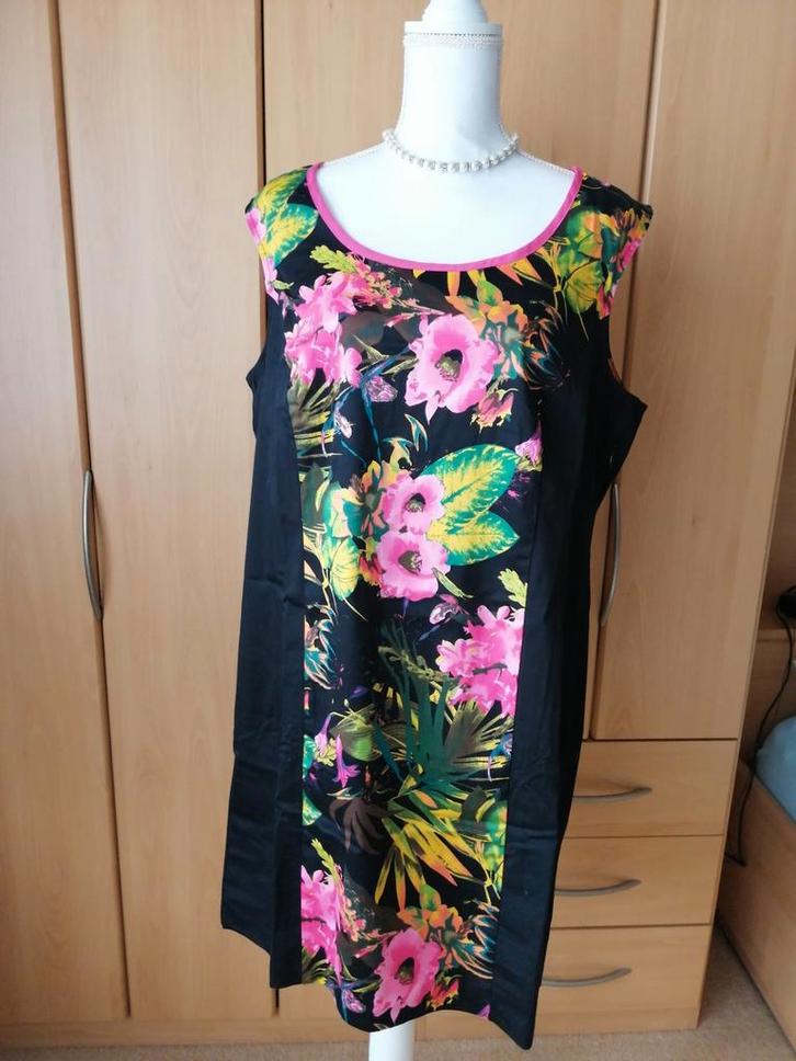 Nieuw: prachtige zwarte zomerjurk T48, Kleding | Dames, Jurken, Nieuw, Ophalen of Verzenden