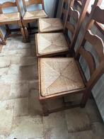 8 stoelen met riet zitting, Ophalen