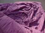 drap housse couleur : lilas Dim : 2m x 1m60, Maison & Meubles, Deux personnes, Drap-housse ou Taie d'oreiller, Utilisé, Enlèvement ou Envoi