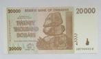 Zimbabwe 20.000 Dollars 2008, Postzegels en Munten, Ophalen of Verzenden, Zimbabwe