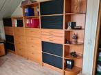 Mooi bureau met 2 losse ladenblokken & modulaire bureaukast, Ophalen, Bureau
