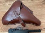 WW2 Duits replica Denix Luger P.08 en holster, Ophalen of Verzenden