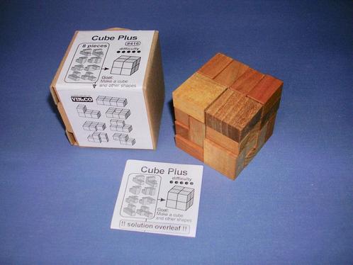 Breinbreker puzzel hout Vinco Cube Plus, Hobby en Vrije tijd, Denksport en Puzzels, Nieuw, Rubik's of 3D-puzzel, Ophalen of Verzenden