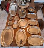 Lot de 14 plats de présentation en inox, Huis en Inrichting, Keuken | Servies, Ophalen, Zo goed als nieuw