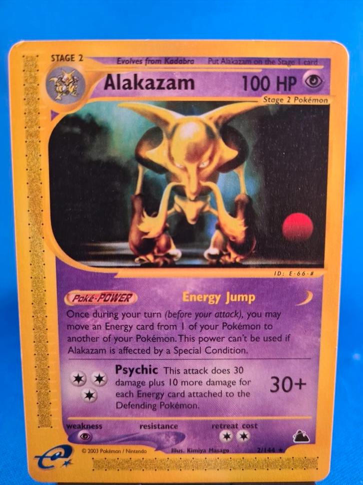 Alakazam 2/144 - Skyridge, Hobby en Vrije tijd, Verzamelkaartspellen | Pokémon, Gebruikt, Verzenden