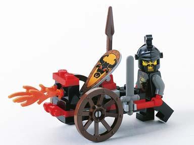 LEGO Knights Kingdom 1 4807 Fire Cart compleet, Kinderen en Baby's, Speelgoed | Duplo en Lego, Zo goed als nieuw, Lego, Complete set