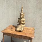Zeer mooie houten boeddha, Antiquités & Art, Art | Sculptures & Bois, Enlèvement