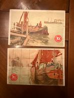 2 oude postkaarten red star line Antwerpen, Ophalen