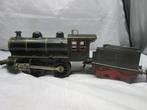 Blikken locomotief met kolenkar bijzonder leuk stuk., Hobby en Vrije tijd, Ophalen of Verzenden, Locomotief, Fleischmann
