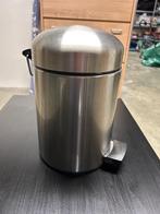 brabantiia vuilbak/prullenbak, Huis en Inrichting, Ophalen, Inox, Met pedaal, Zo goed als nieuw