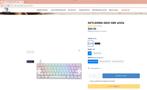 Clavier Skyloog GK61 ABS blanc, Comme neuf, Enlèvement