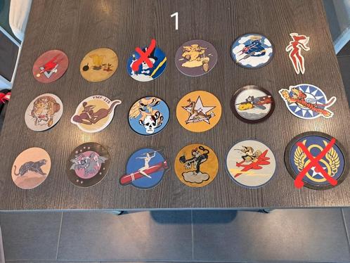 WW2 repro USAAF( us army airforce) squadron patches, Verzamelen, Militaria | Algemeen, Luchtmacht, Embleem of Badge, Ophalen of Verzenden