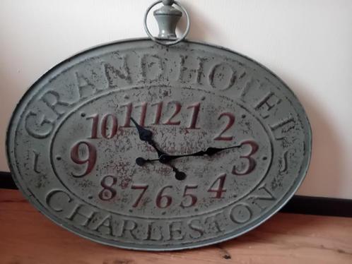 Vintage wandklok - 80x60cm, Maison & Meubles, Accessoires pour la Maison | Horloges, Utilisé, Horloge murale, Enlèvement