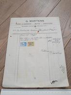 Ancienne facture - G. Martens - Plombier gantois, Comme neuf, Enlèvement ou Envoi