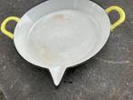 OUDE PAN IN EMAILLE VINTAGE., Ophalen of Verzenden, Gebruikt, Gietijzer, Koekenpan of Braadpan