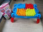 Mega bloks bouw- en leertafel & zak met extra blokken, Ophalen, Zo goed als nieuw, Megabloks