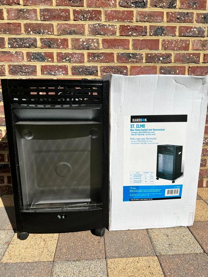 Gaskachel St Elmo met thermostaat, Doe-het-zelf en Bouw, Verwarming en Radiatoren, Kachel, Ophalen