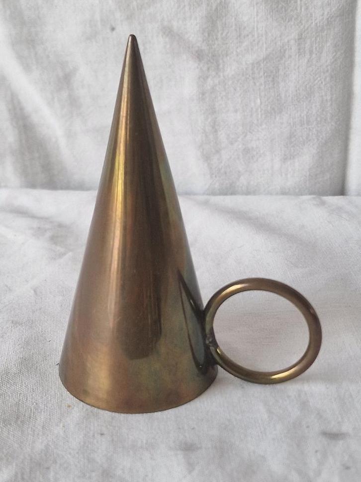 Vintage messing kaarsendover, Antiek en Kunst, Antiek | Brons en Koper, Koper, Ophalen of Verzenden