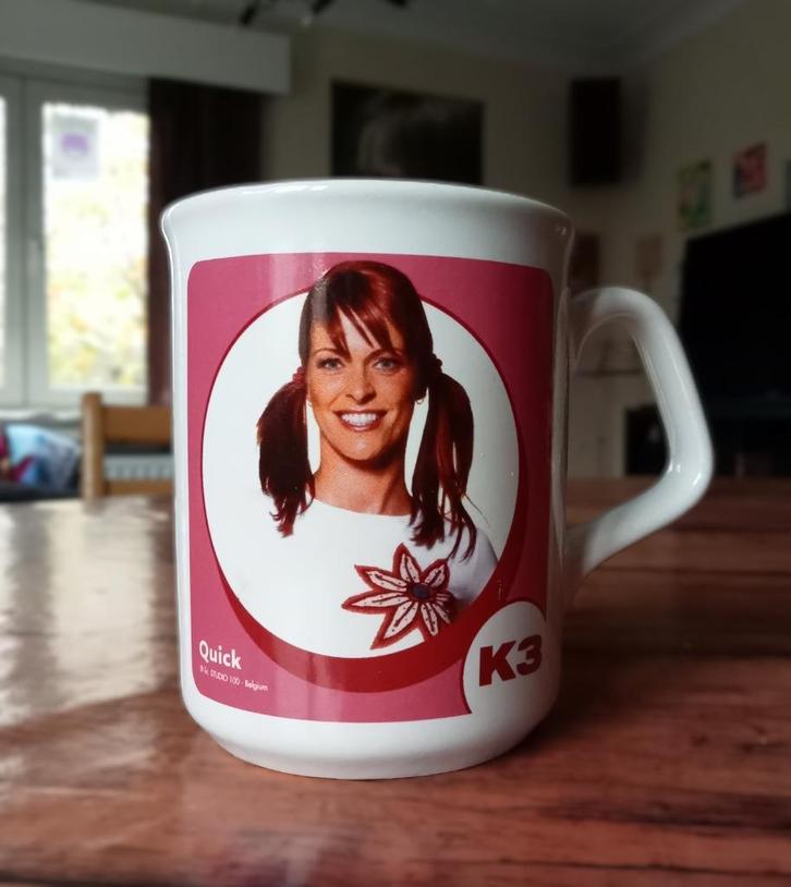 K3 – Karen Quick Koffie Mok / Mug / Koffietas van studio 100, Verzamelen, Film en Tv, Zo goed als nieuw, Tv, Gebruiksvoorwerp