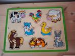 Houten legpuzzels - dieren of voertuigen, Ophalen of Verzenden, Gebruikt