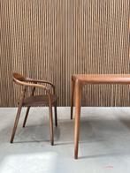 Artisan Neva Chair bruin leder, Maison & Meubles, Brun, Bois, Enlèvement ou Envoi, Une