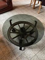 Table roue de charetre, Maison & Meubles, Enlèvement