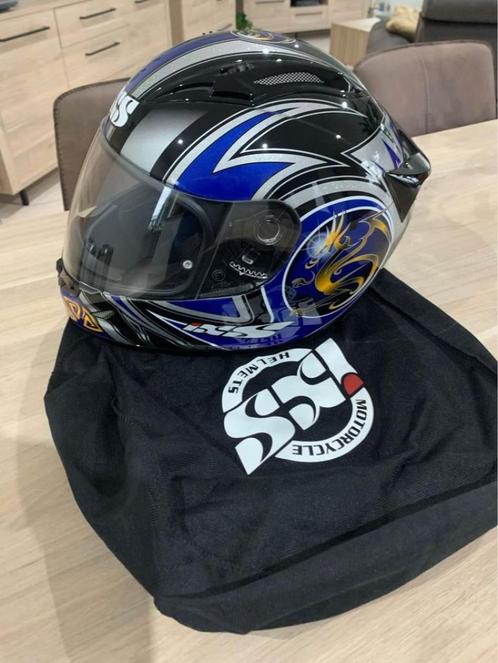 casque intégral iXS HX404 Dragon (Noir-Bleu-Argent) XXXL neu, Motoren, Kleding | Motorhelmen, Integraalhelm, 3XL of groter, Nieuw zonder kaartje