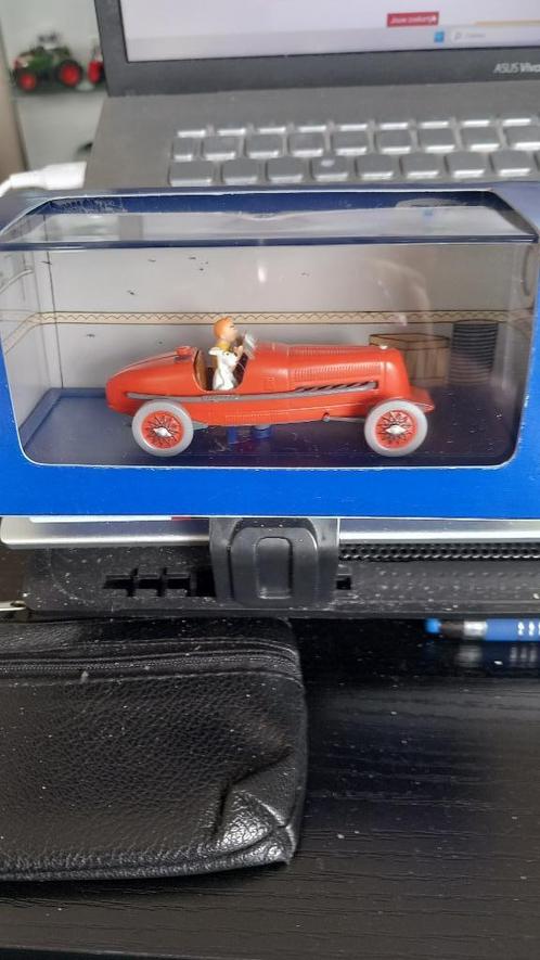 la voiture de course de Tintin, Hobby & Loisirs créatifs, Voitures miniatures | 1:43, Comme neuf, Voiture, Autres marques, Enlèvement ou Envoi