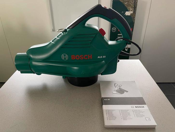 BOSCH ALS 30 Bladblazer en -zuiger in nieuwstaat., Jardin & Terrasse, Souffleurs de feuilles, Comme neuf, Porté à la main, Électrique