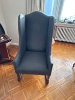 Klassieke oorfauteuil / wingback chair, Ophalen, Gebruikt, Stof
