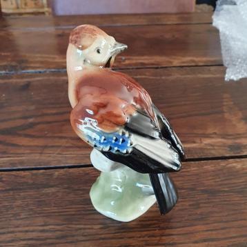 Vintage keramisch beeldje Vlaamse Gaai 15cm beschikbaar voor biedingen