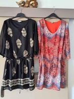 Bel & Bo, jurk in voile, gevoerd, mt 38 en 42, Maat 38/40 (M), Zwart, Ophalen of Verzenden, Zo goed als nieuw