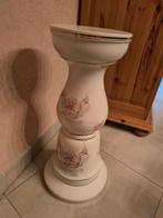 Witte zuil met bloemen, Huis en Inrichting, Ophalen