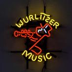 Wurlitzer glas neon lamp / lichtreclame, Verzamelen, Ophalen of Verzenden, Nieuw, Lichtbak of (neon) lamp
