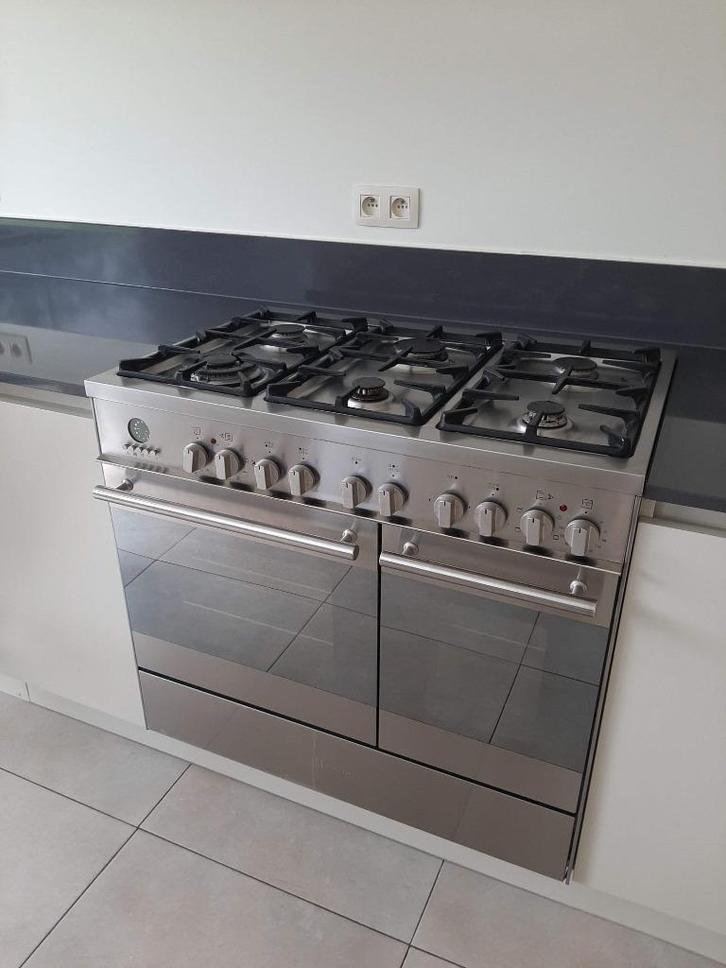 fornuis M-System, Elektronische apparatuur, Fornuizen, Gebruikt, Tussenbouw, Gas, 5 kookzones of meer, 60 cm of meer, Grill, Hete lucht