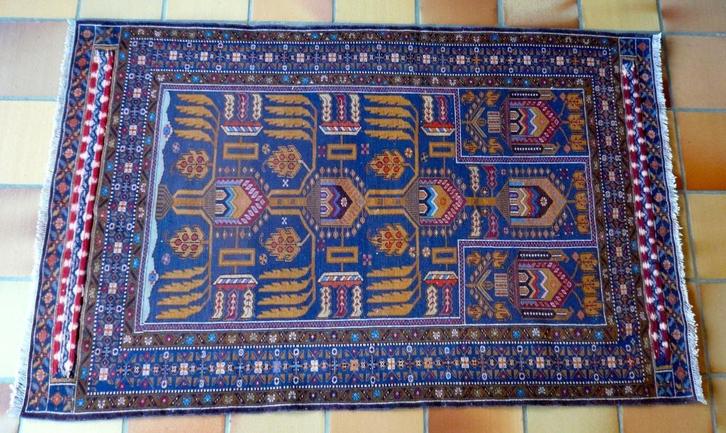 oud oosters wollen tapijt 156 x 97 turkmeense buckhara, Antiek en Kunst, Antiek | Tapijten, Tafelkleden en Textiel, Ophalen