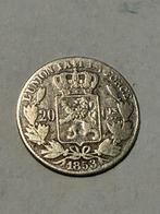 20 cent 1853, Postzegels en Munten, Munten | België, Zilver, Ophalen of Verzenden, Losse munt, Zilver