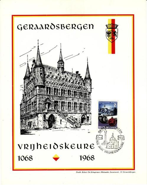 Geraardsbergen, Timbres & Monnaies, Timbres | Timbres thématiques, Affranchi, Lieu ou Bâtiment, Enlèvement ou Envoi