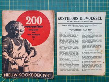Oorlogskookboekje : "Nieuw kookboek 1941" beschikbaar voor biedingen