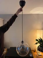 Hanglamp met glazen bol inclusief sier LED lamp, Ophalen, Zo goed als nieuw