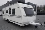 Nieuwe 6pers.Fendt met rondzit, 2p bed, st b,BADKAMERCARAVAN, Caravans en Kamperen, Koelkast, Rondzit, Bedrijf, Fendt